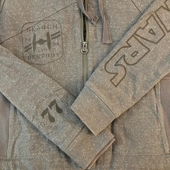 Star Wars Rebel Commander X Wing Sherpa Lined Zip Up Hoodie Disney Store - Picture 3 of 8